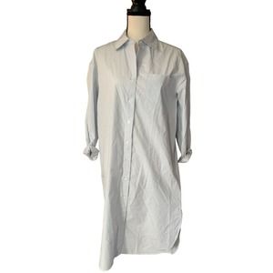 BANANA REPUBLIC | Striped, Collared, Long-Sleeved Shirt Dress | Size XS | NWT